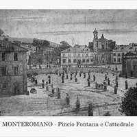Monte Romano Pincio, fontana e cattedrale - 1912