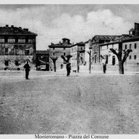 Monte Romano Piazza del Comune - 1914