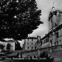 Monte Romano Chiesa Parrocchiale e via Monte Cavallo - 1956