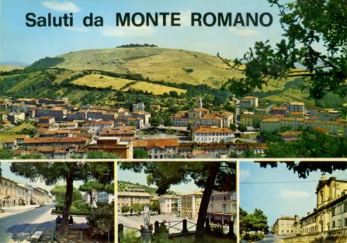 Panorama di Monte Romano nel 1974