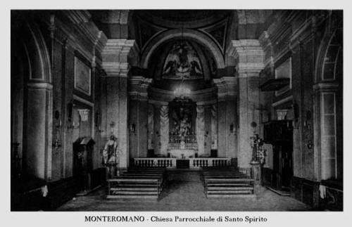 Monte Romano Chiesa Parrocchiale di santo Spirito (interno) - 1933