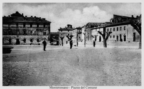 Monte Romano Piazza del Comune - 1914